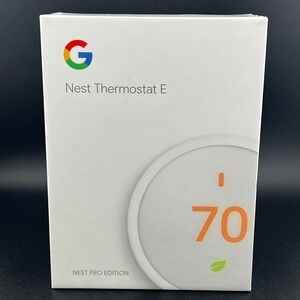 Google Nest Thermostat E Pro Edition Smart Programmable Thermostat White A0063